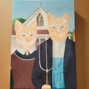 Paper Source American Gothic Cat Puzzle